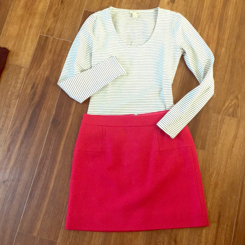 Jcrew classic wool skirt 💕
